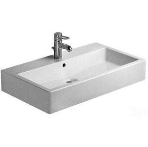 Umyvadlo Duravit Vero 80x47 cm otvor pro baterii, s přetokem 0454800000