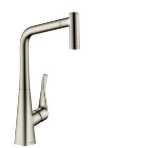 Dřezová baterie Hansgrohe Metris M71 s vytahovací sprškou vzhled nerezu 14820800