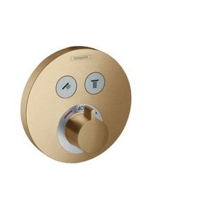 Vanová baterie Hansgrohe ShowerSelect bez podomítkového tělesa kartáčovaný bronz 15743140