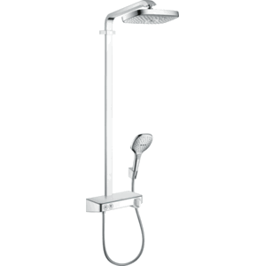 Sprchový systém Hansgrohe Raindance Select E na stěnu s termostatickou baterií chrom 27126000