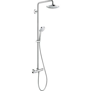 Sprchový systém Hansgrohe Croma Select E na stěnu s termostatickou baterií bílá/chrom 27257400