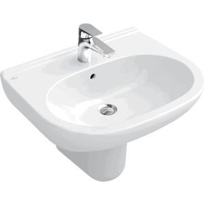 Umyvadlo Villeroy & Boch O.Novo 65x51 cm otvor pro baterii uprostřed 51606501