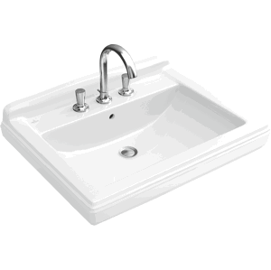 Zápustné umyvadlo Villeroy & Boch Hommage 63x52,5 cm tři otvory pro baterii 7102A1R1