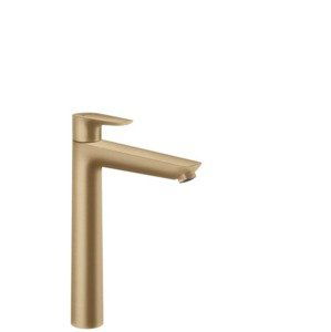 Vysoká umyvadlová baterie Hansgrohe Talis E s výpustí kartáčovaný bronz 71716140