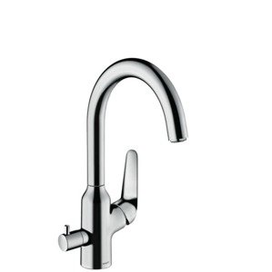 Dřezová baterie Hansgrohe Focus s uzavíracím ventilem chrom 71803000