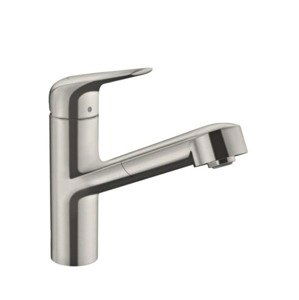 Dřezová baterie Hansgrohe Focus M42 s vytahovací sprškou nerez 71814800