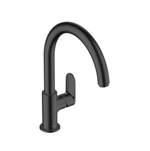 Dřezová baterie Hansgrohe Vernis Blend M35 s otočným ramínkem černý mat 71870670