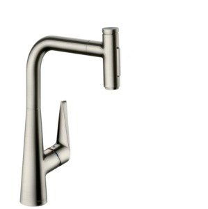 Dřezová baterie Hansgrohe Talis s vytahovací sprškou, 2 proudy vzhled nerezu 72823800