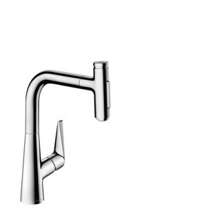 Dřezová baterie Hansgrohe Talis s vytahovací sprškou, 2 proudy chrom 73868000