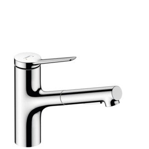 Dřezová baterie Hansgrohe Zesis s vytahovací sprškou, 2 proudy chrom 74803000