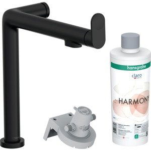 Dřezová baterie Hansgrohe Aqittura bez výpusti matná černá 76802670