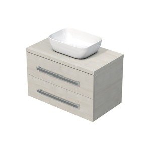 Koupelnová skříňka s deskou Naturel Cube Way 80x53x46 cm dub Chamonix mat CUBE46803DC45