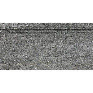 Schodovka Rako Quarzit tmavě šedá 30x60 cm mat DCVSE738.1