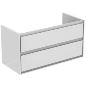 Koupelnová skříňka pod umyvadlo Ideal Standard Connect Air 100x44x51,7 cm bílá lesk/světle šedá mat E0821KN