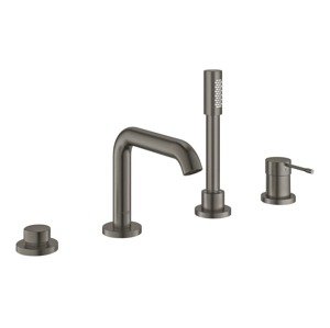 Vanová baterie Grohe Essence New s vanovým setem Brushed Hard Graphite 19578AL1