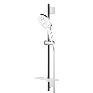 Sprchový set Grohe Rainshower SmartActive na stěnu s poličkou měsíční bílá 26577LS0