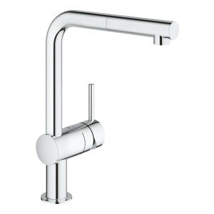 Dřezová baterie Grohe Minta s vytahovací sprškou nízkotlaká chrom 31397000