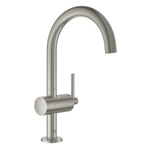 Umyvadlová baterie Grohe Atrio s clic-clacem supersteel 32042DC3