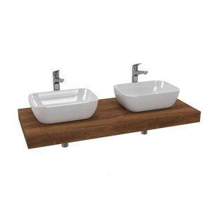 Koupelnová sestava Hansgrohe s deskou pod umyvadlo Dolce 120x8x50 cm dub charleston KSETDO20