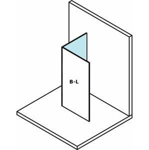 Polysan MODULAR SHOWER pevný panel k instalaci na stěnu modulu MS2, 400 mm, levý,MS2B-40L