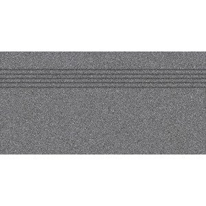 Schodovka Rako Taurus Granit antracitově šedá 30x60 cm mat TCPSE065.1