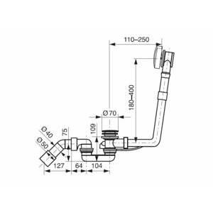 Odtoková a přepadová sada Ideal Standard VV3504200S000