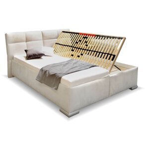 Zvýšená čalouněná postel s úložným prostorem LUSSO (kopie)