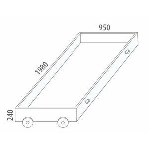 Úložný prostor velký D912/BC-Domino, masiv buk