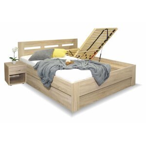 Manželská postel s úložným prostorem  Pegas 160x210