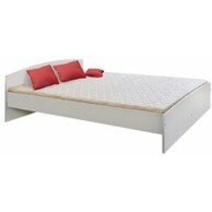 Manželská postel - dvojlůžko 180x200 IA342B, lamino bílé