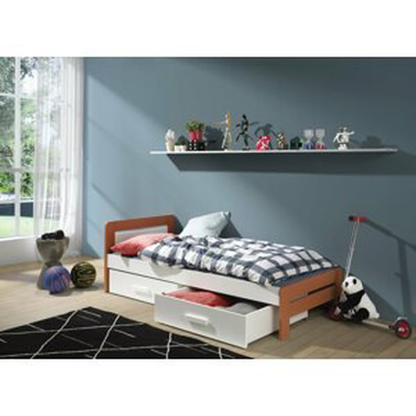 Dětská postel Alima, s úložným prostorem, masiv borovice