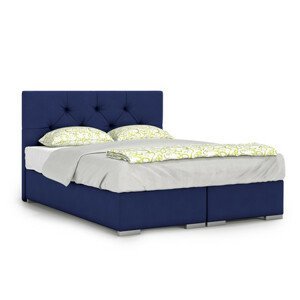 Čalouněná postel London 140x200 cm Modrá