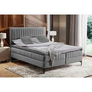 Čalouněná postel Dakota 160x200 cm Světle šedá