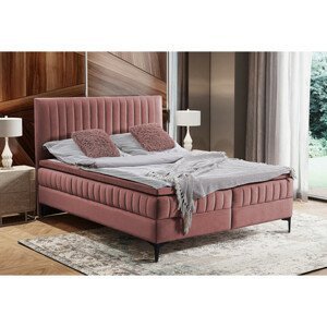 Čalouněná postel Dakota 140x200 cm Růžová