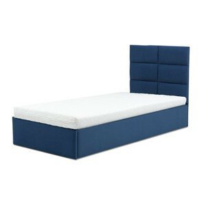 Čalouněná postel TORES s pěnovou matrací rozměr 90x200 cm Granátová