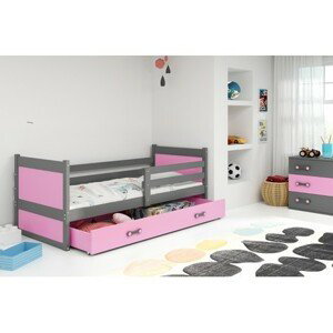 Dětská postel RICO 190x80 cm Ružové Šedá