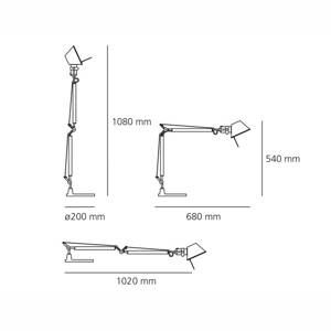 Artemide Artemide Tolomeo Mini stolní lampa s nohou 3000K