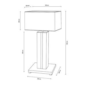 Euluna Stolní lampa Elegance stmívatelná ořech bílá