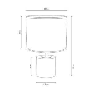 Euluna Stolní lampa Tidas, naolejovaný dub Ø20cm, krémová