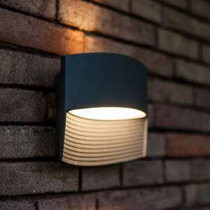 Eco-Light Venkovní nástěnné LED svítidlo Lotus, antracitová