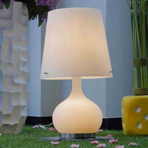 Fabas Luce Stolní lampa Ade bílá 58 cm