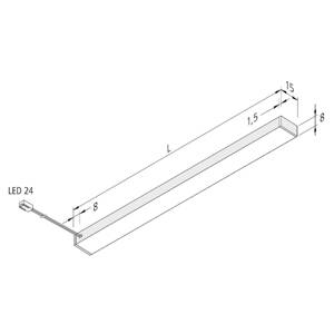 Hera LED podhledové světlo Top-Stick FMK, 3 000K, 60cm