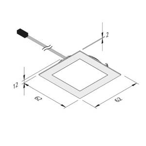 Hera LED podhledové světlo Dynamic FAQ 58 ocel 3W CCT