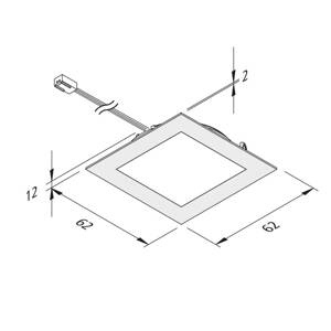 Hera LED podhledové světlo FAQ 58, ocel, 3 W, 3000K