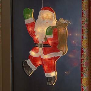 Konstsmide Christmas Okenní silueta Santa Claus LED 20 zdrojů