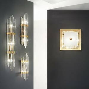 austrolux by Kolarz Stropní světlo Ontario, 39 x 39 cm, zlatá