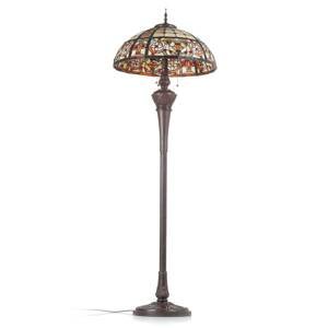 Clayre&Eef Luxusní stojací lampa Lindsay v Tiffany stylu