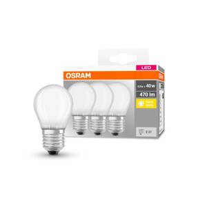 OSRAM OSRAM LED kapka E27 P40 4W 2 700K 470lm matná 3ks