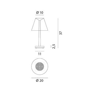 Rotaliana Rotaliana Dina T1 LED stolní lampa bílá/černá