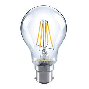 Sylvania LED žárovka B22 A60 filament 4,5W 827, čirá